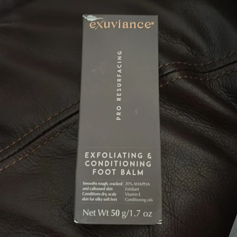 Exuviance Exfoliating & Conditioning Foot Balm NIB 1.7 oz New in Box NIB
